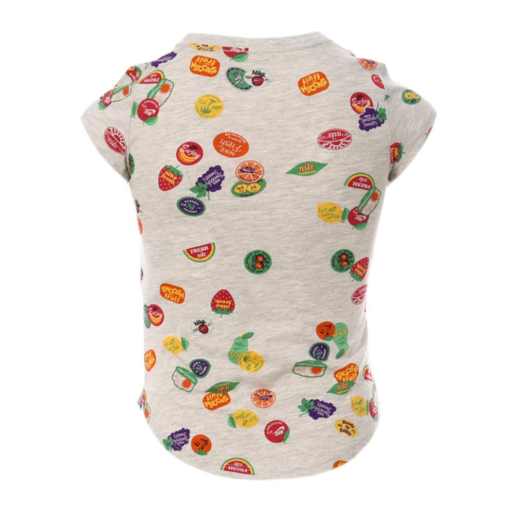 T-shirt Gris/Vert Fille Nike Sole vue 2