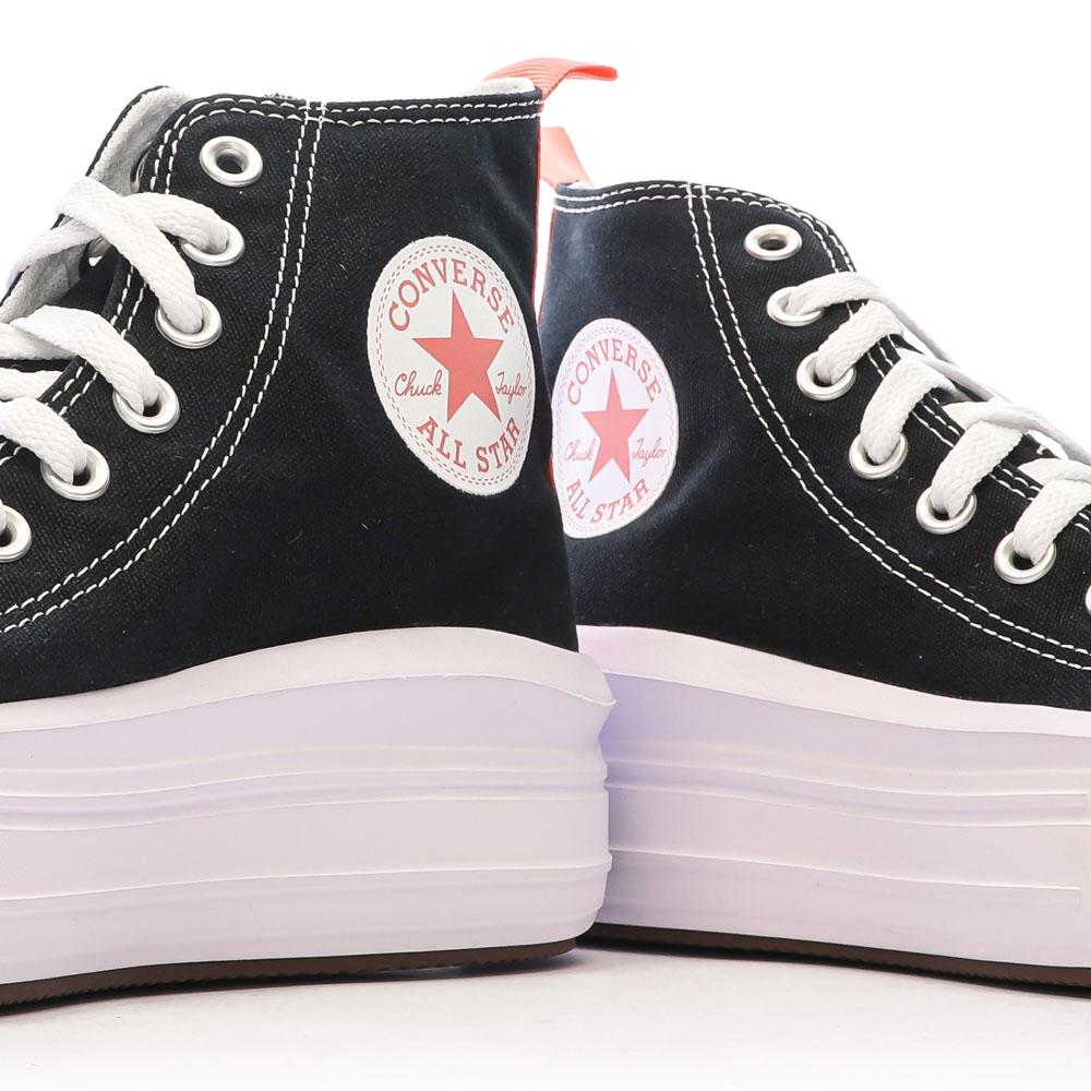 Baskets Noir/Rose Femme Converse All Star Move Platform vue 7