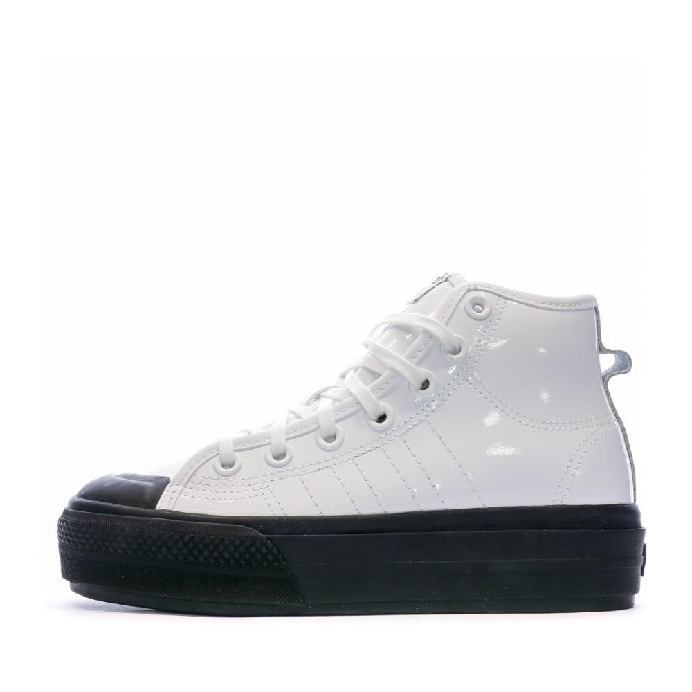 Baskets Blanc/Noir Femme Adidas Adidas Nizza pas cher