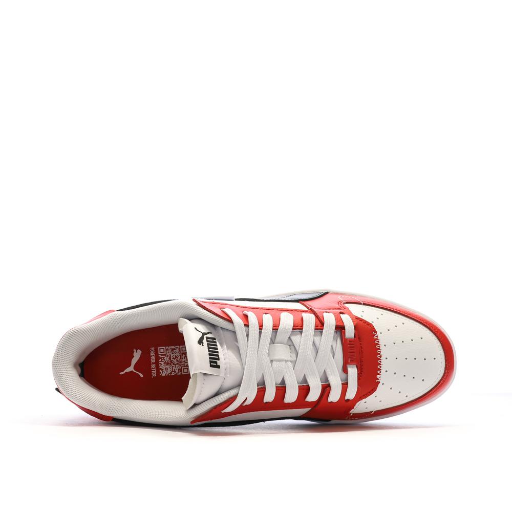 Baskets Blanches/Noires/Rouges Homme Puma Caven 2.0 Wip vue 4