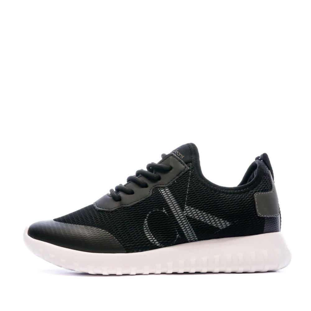 Baskets Noir Femme Calvin Klein Jeans Sporty Runner Eva pas cher