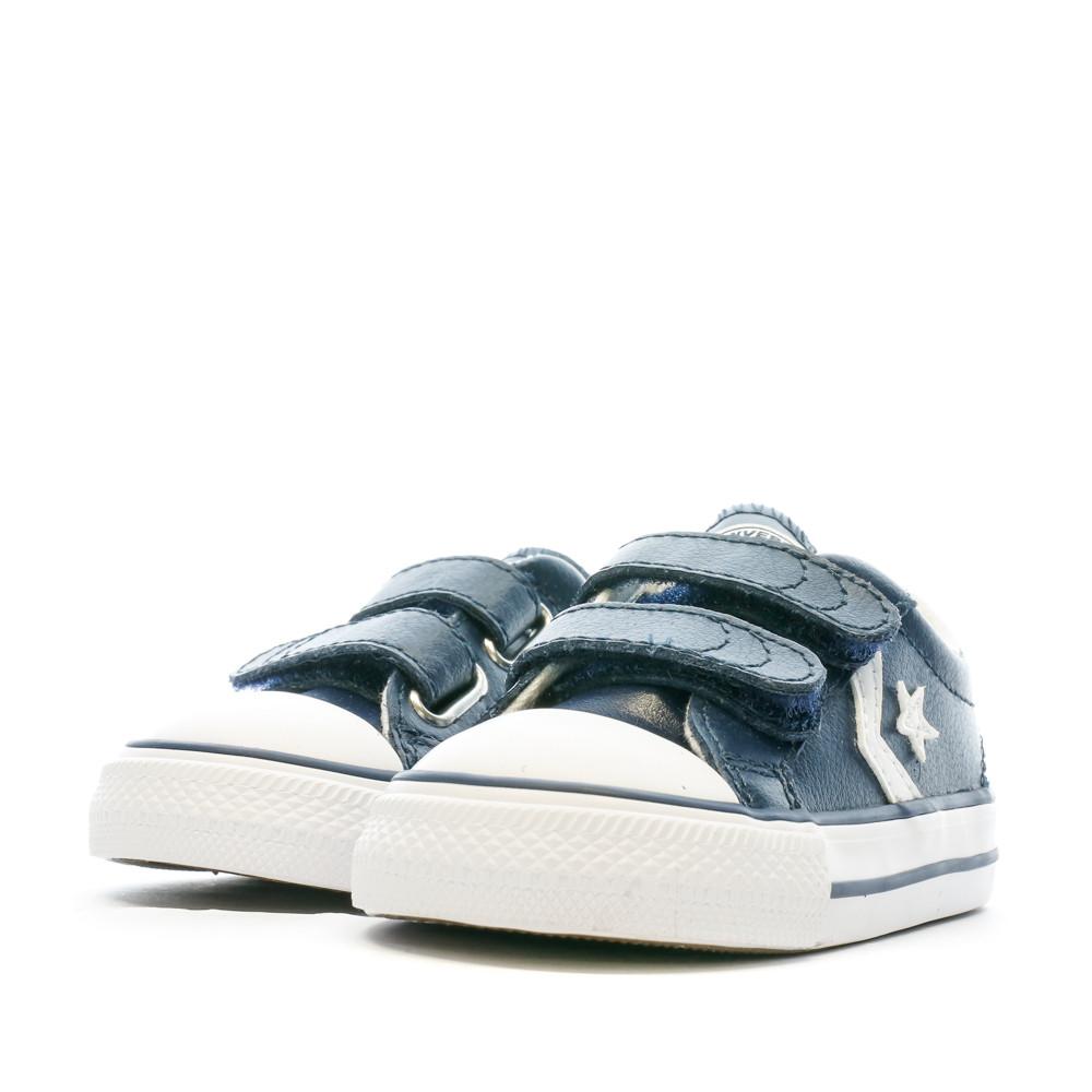 Basket Marine Garçon Bébé Converse Star vue 6