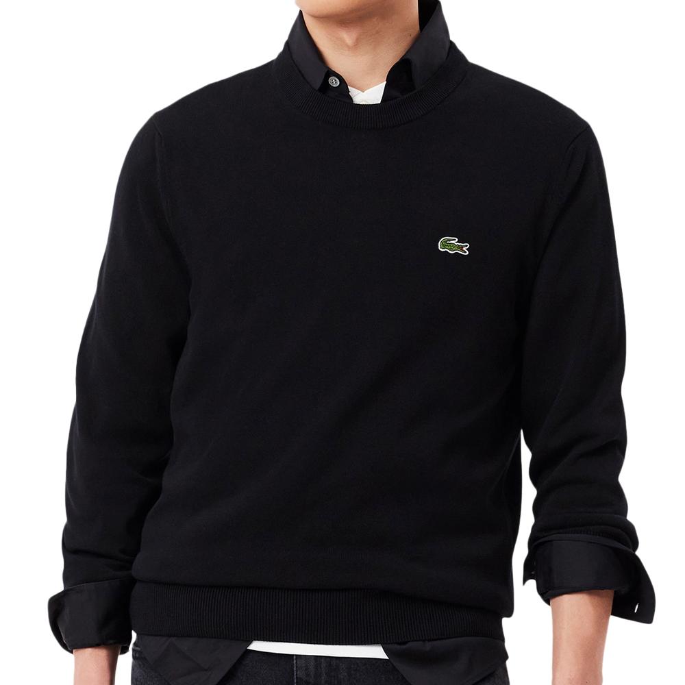 Pull Noir Homme Lacoste Pull Lacoste AH2193 pas cher