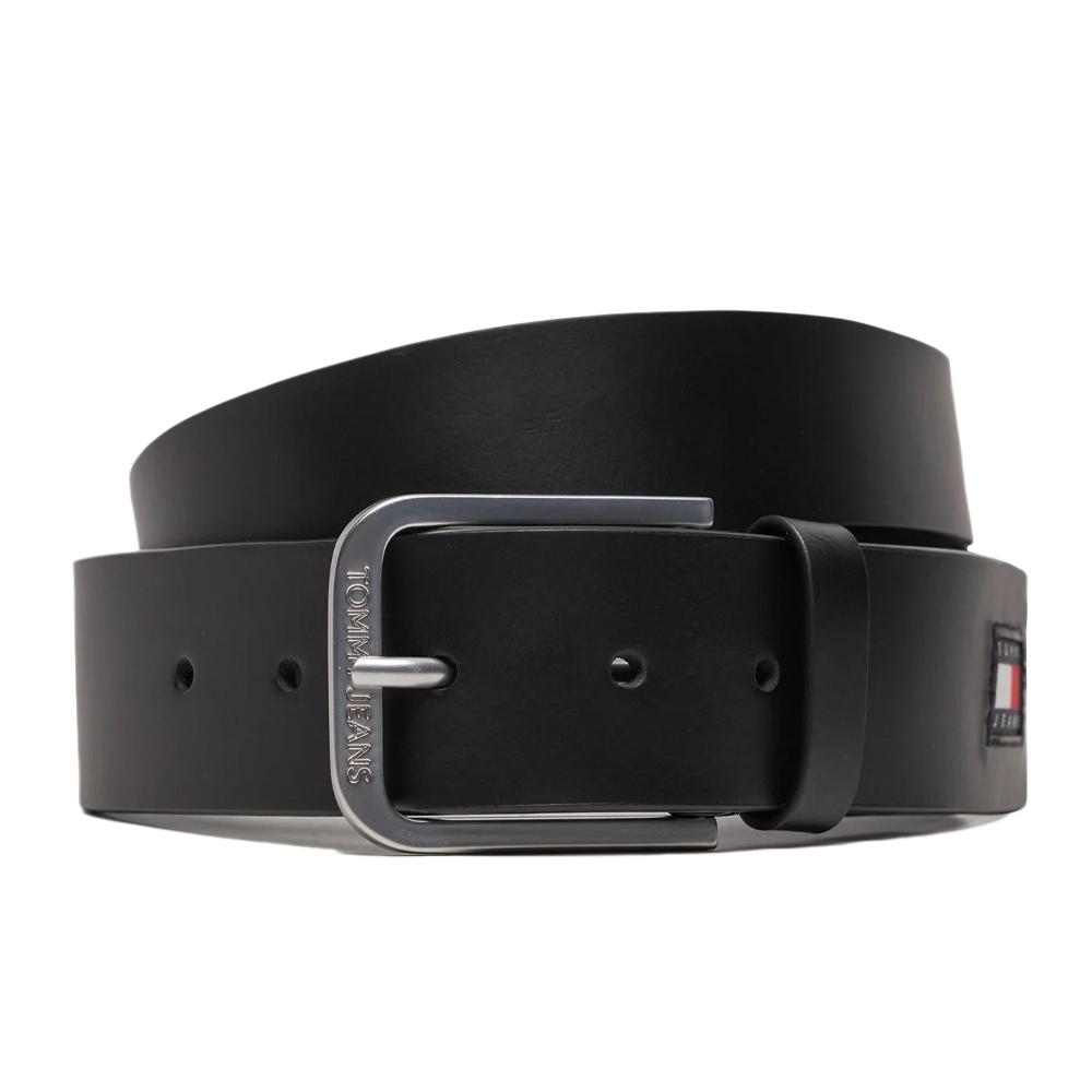Ceinture Marine Tommy Hilfiger Leather 4.0 pas cher