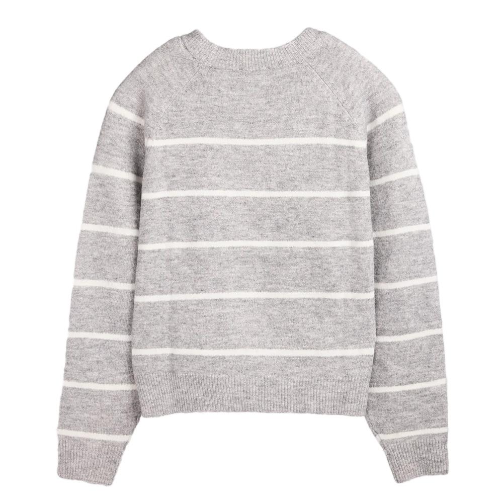Pull à Rayure Gris/Blanc Femme Teddy Smith Plali vue 2