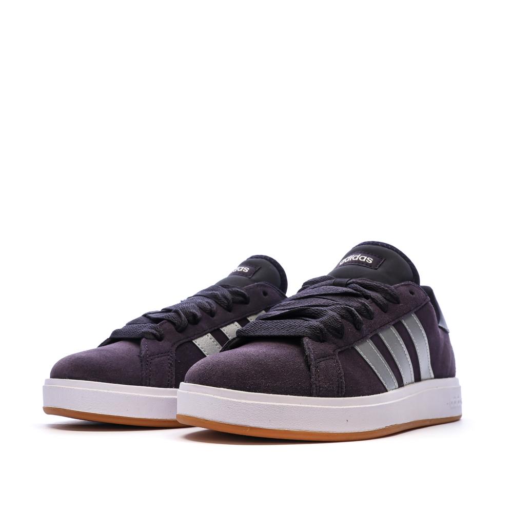 Baskets Noires Garçon Adidas Grand Court Base vue 6