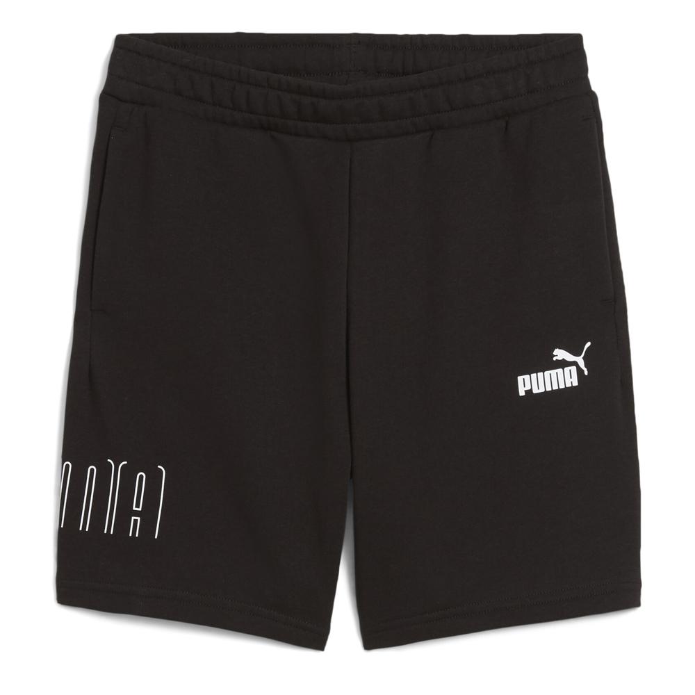 Short Noir Garçon Puma Sport Graphic pas cher