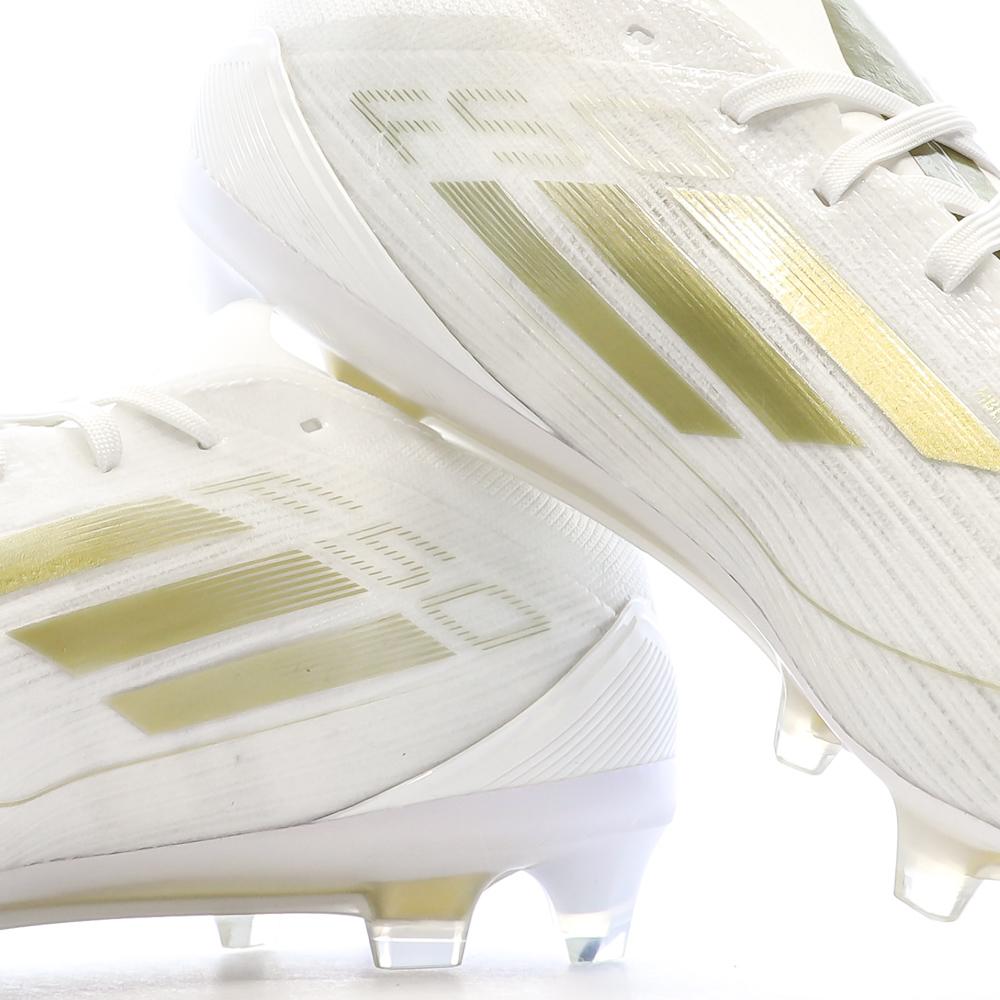 Chaussures de Foot Blanc/Doré Homme Adidas F50 PRO FG vue 7