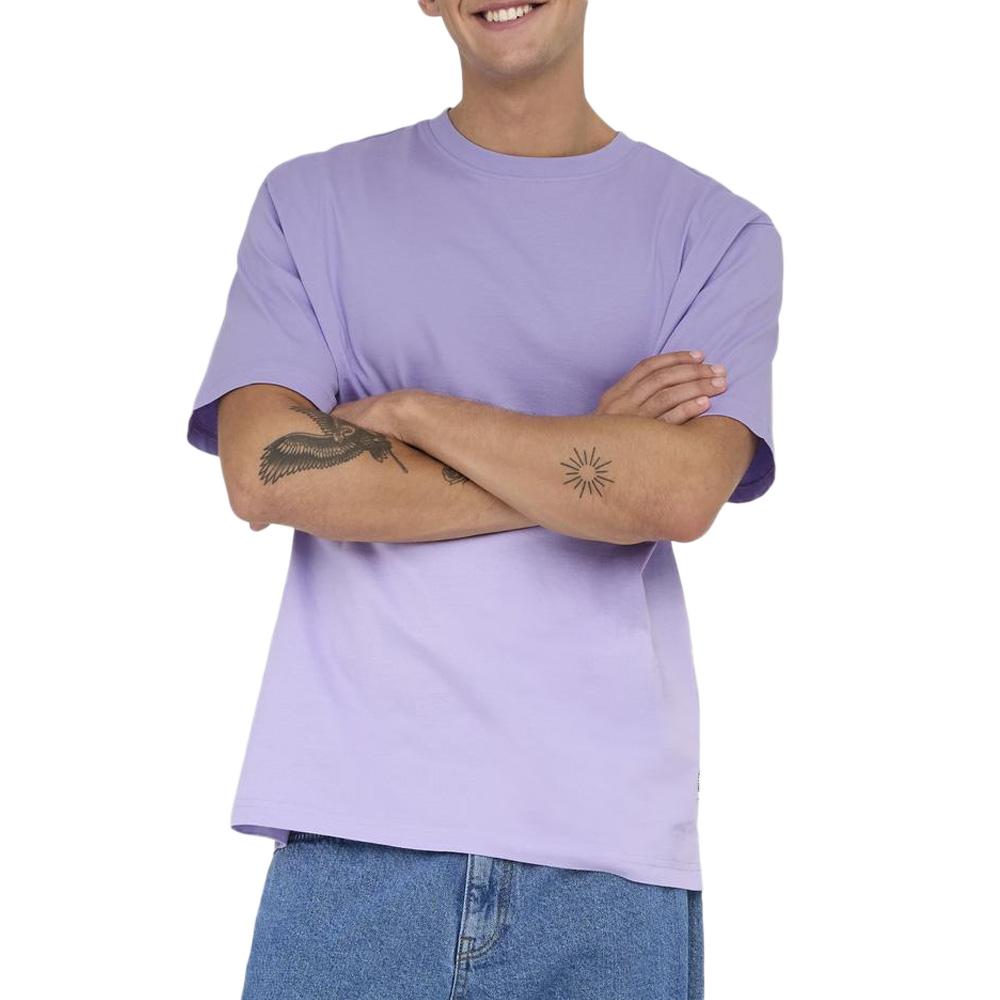 T-shirt Violet Homme Only & Sons Onsfred Life pas cher