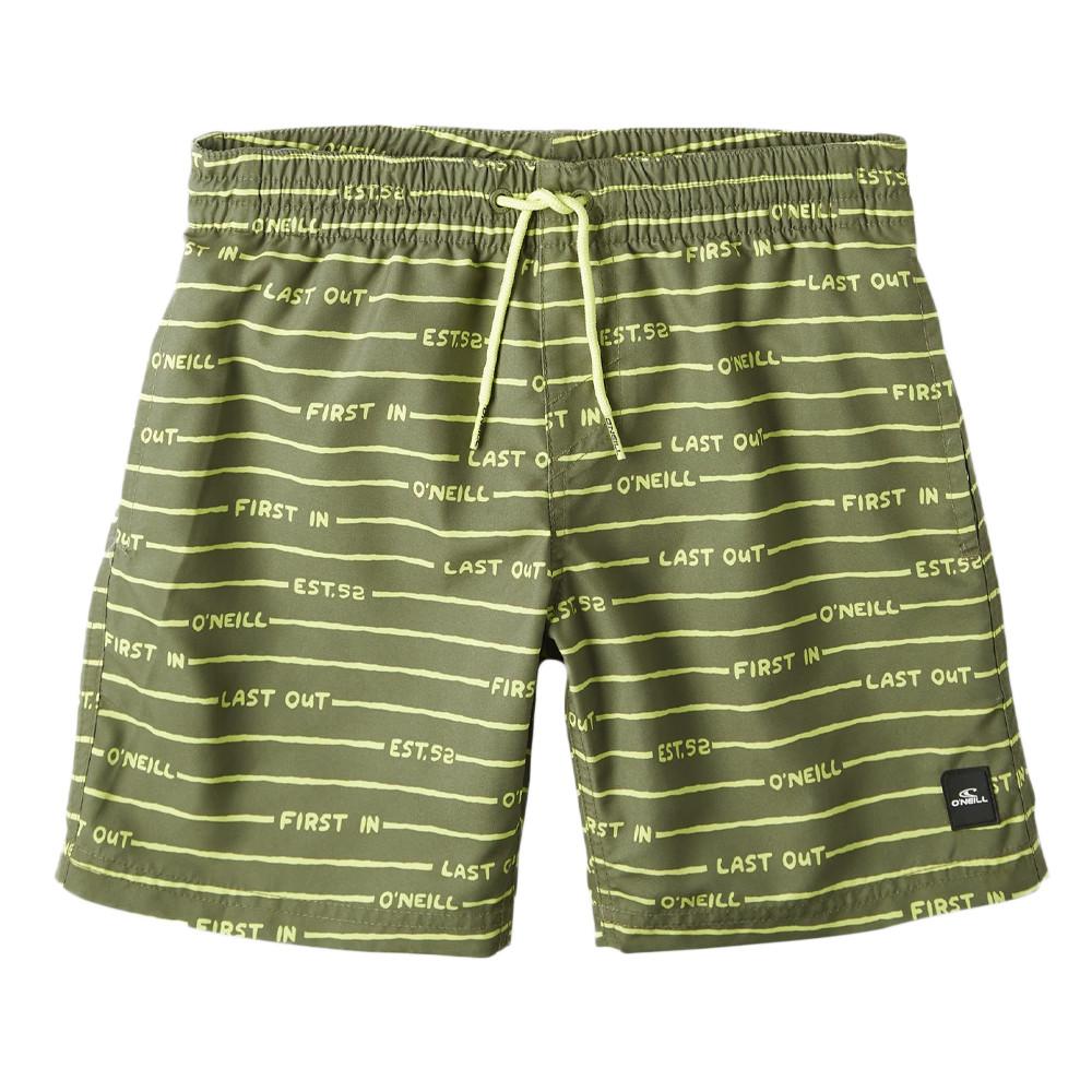 Short de bain Vert/Jaune Garçon O'Neill All Year 14 pas cher