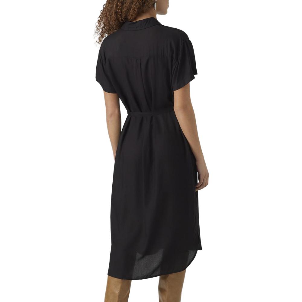 Robe Noire Femme Vero Moda Bumpy vue 2