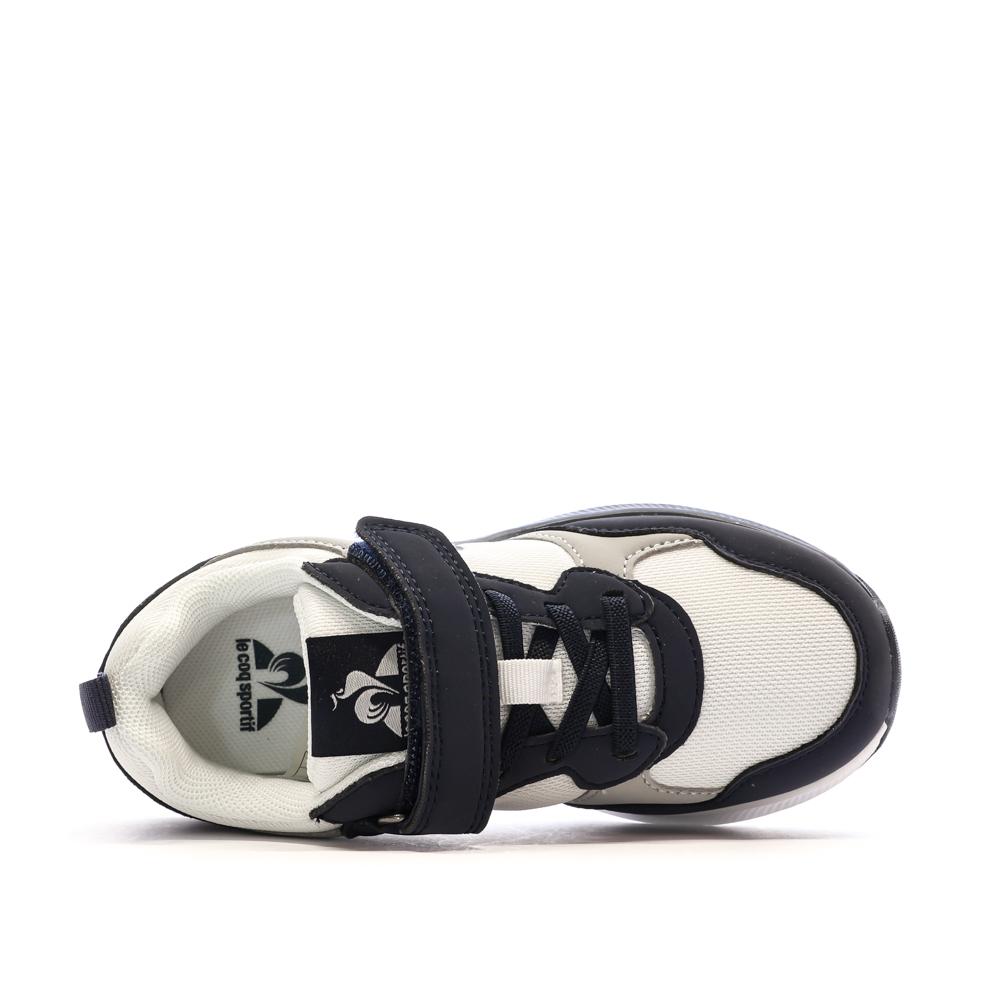 Baskets Marine/Blanc Garçon Le Coq Sportif R500 Ocean vue 4