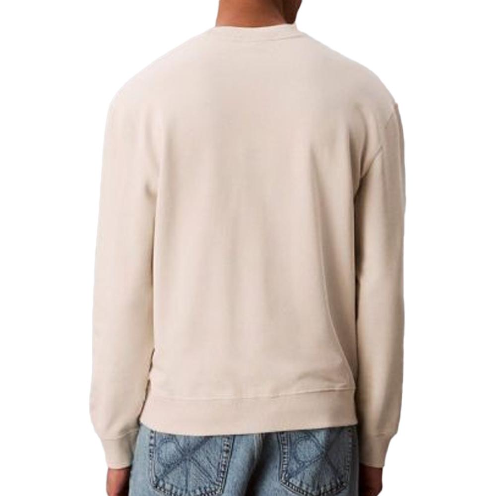 Sweat Écru Homme Calvin Klein 350terry Monog vue 2
