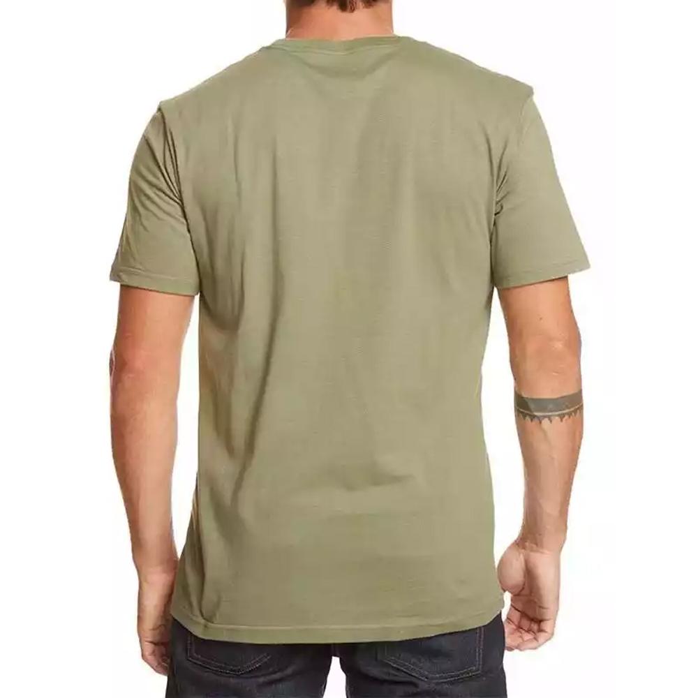 T-shirt Kaki Homme Quiksilver Barrel vue 2