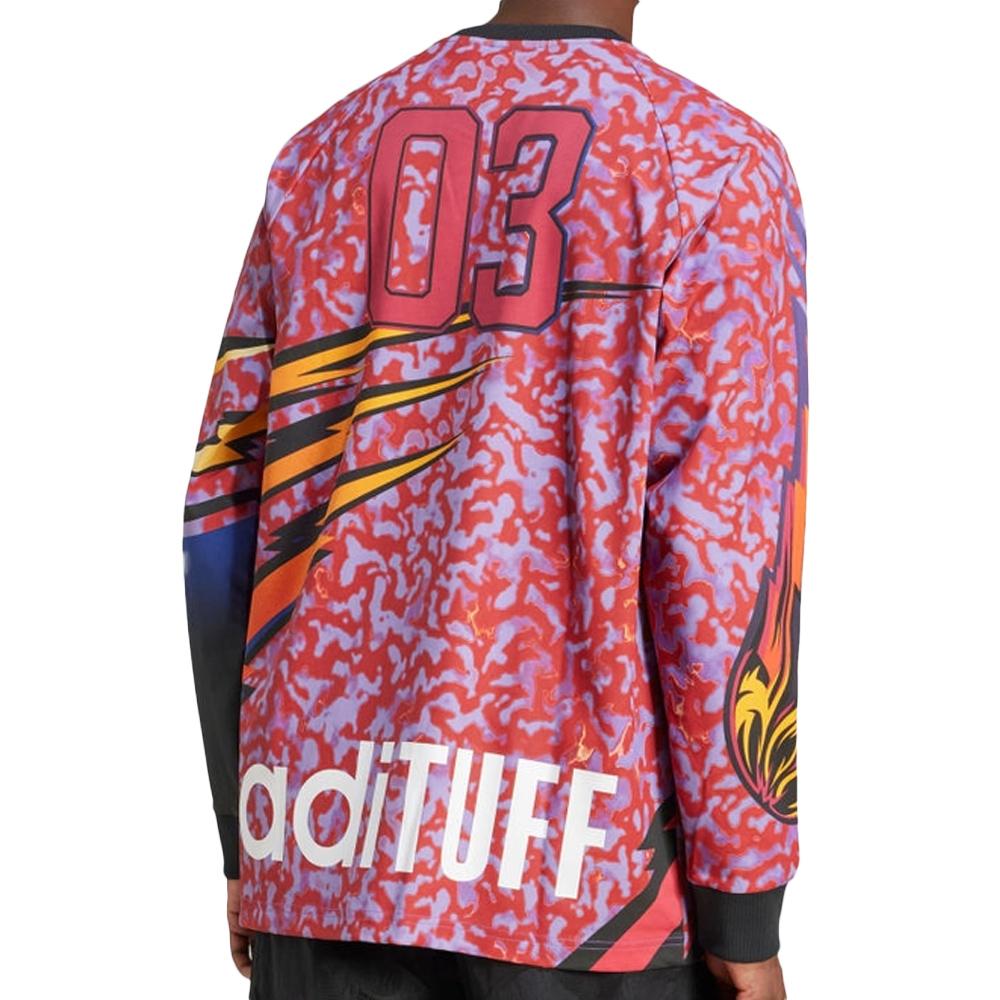 Rotes Herren-T-Shirt von Adidas „Graphic Adilenium Season 3“ Ansicht 2