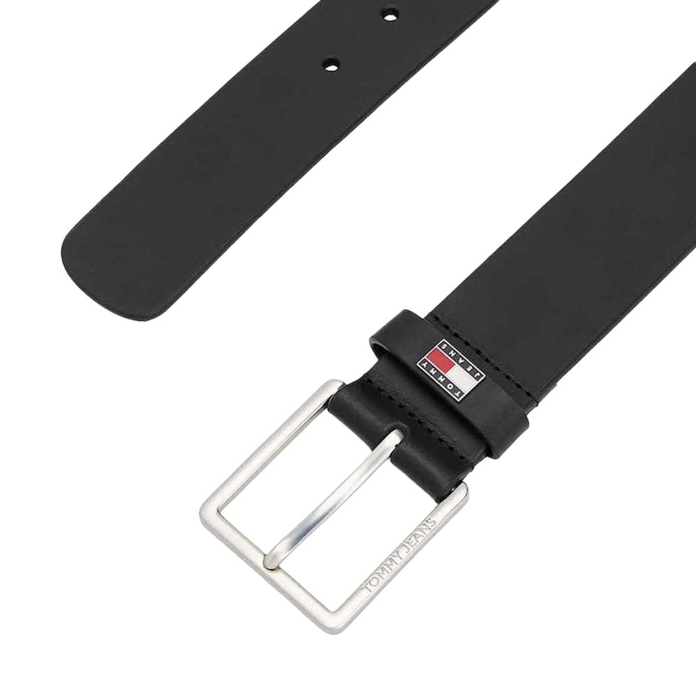 Ceinture Noire Homme Tommy Hilfiger Flag Leather 4.0 vue 2