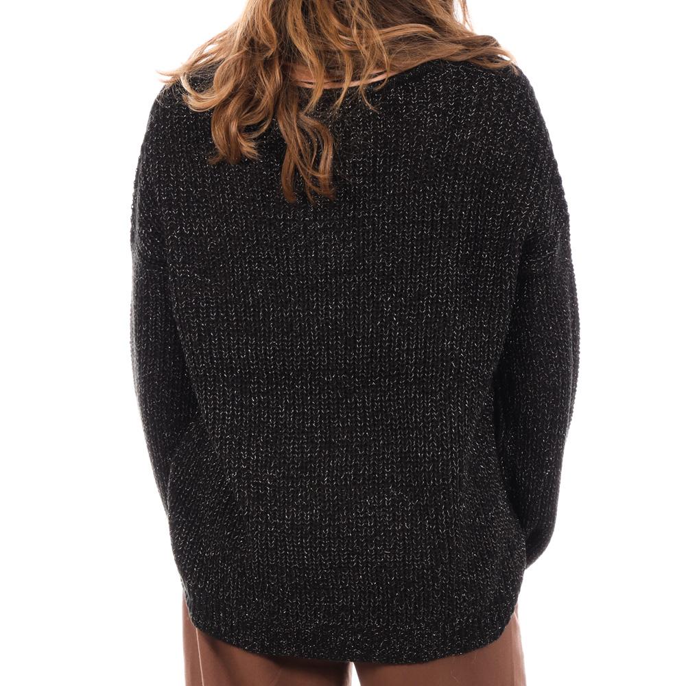 Pull Noir Femme JDY Megan vue 2