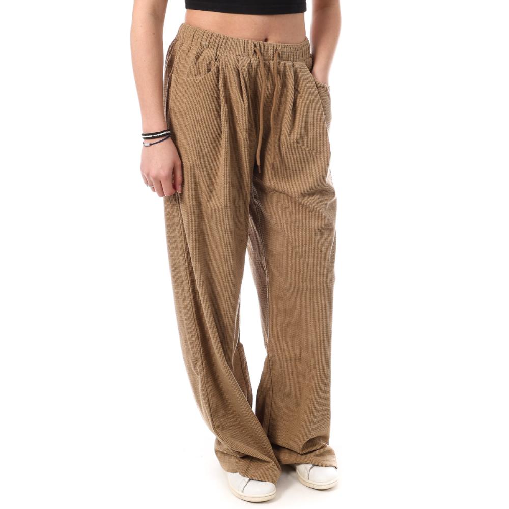 Pantalon Fluide Camel Femme Monday Premium D10001 pas cher