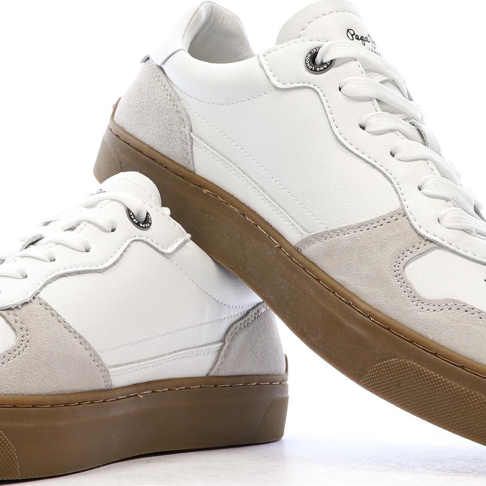 Baskets Blanches Homme Pepe jeans Camden One vue 7