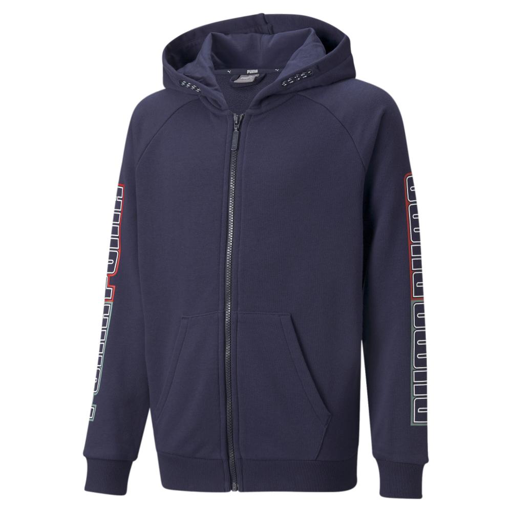 Sweat Zippé Marine Garçon Puma 847287 pas cher