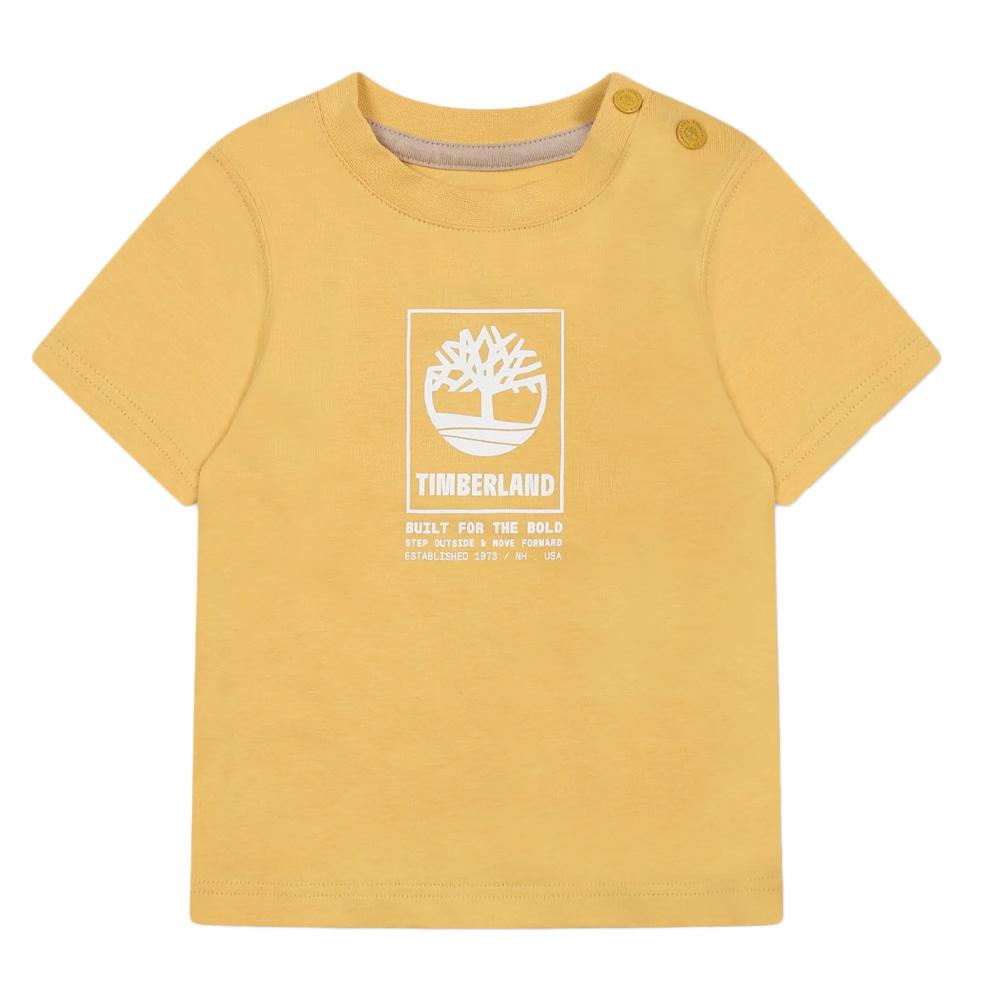 T-shirt Jaune Bébé Timberland T60100 pas cher