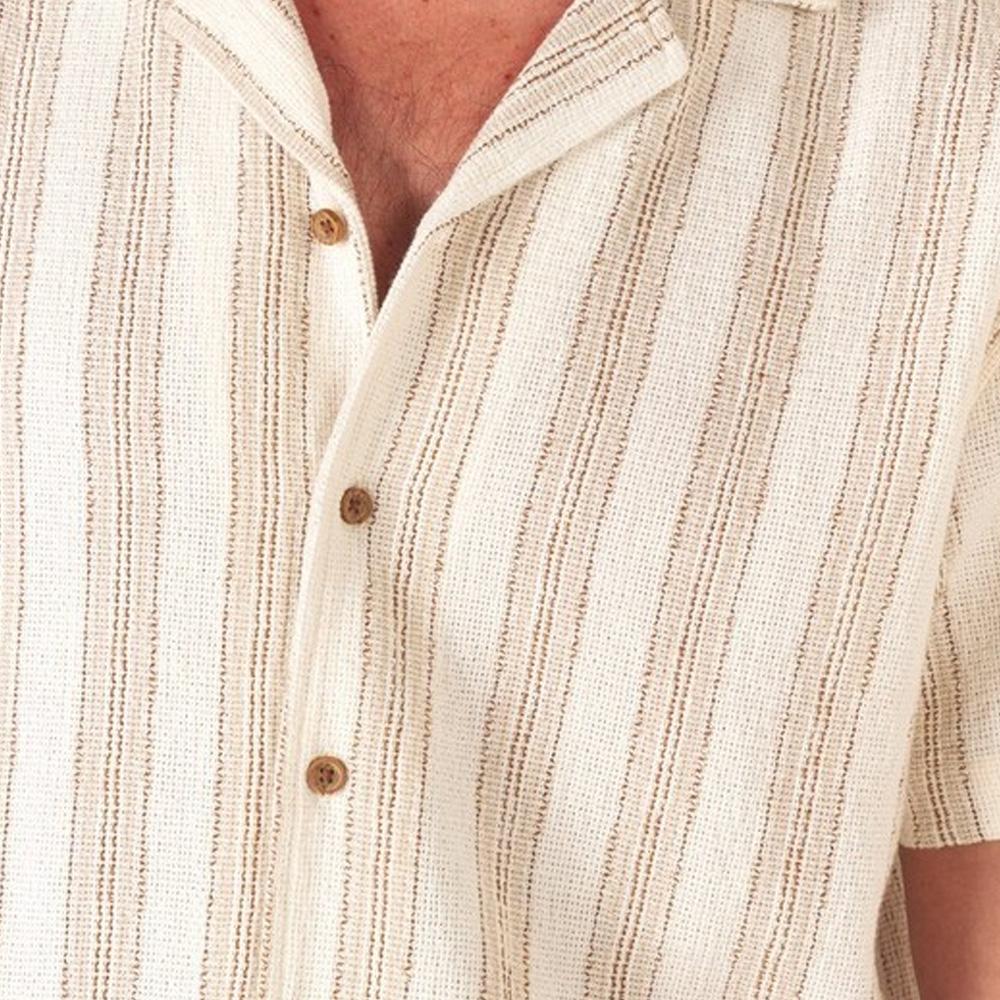 Chemise Blanc/Beige Homme RMS26 Texture vue 2