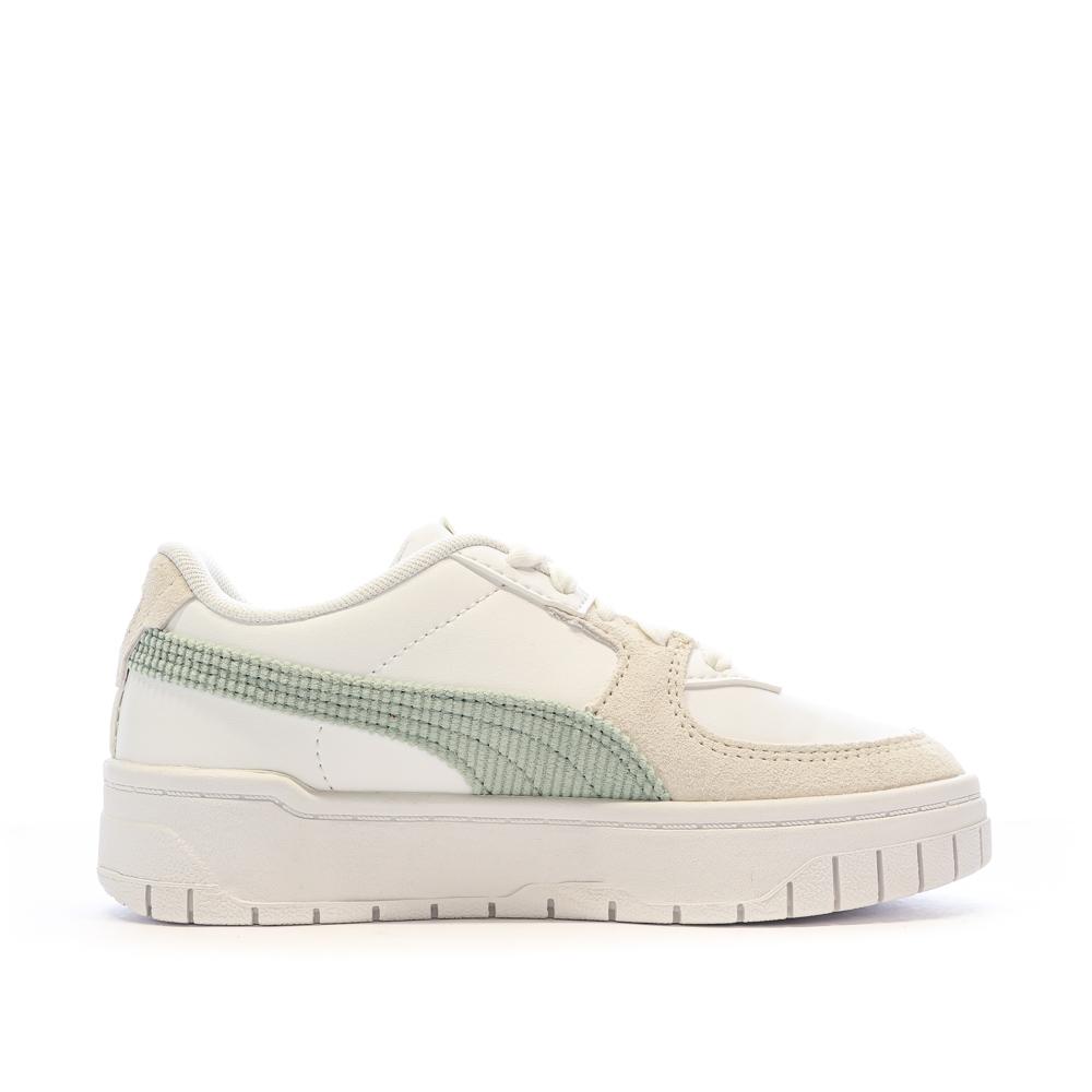 Baskets Blanches Fille Puma Cali Dream Corderoy vue 2