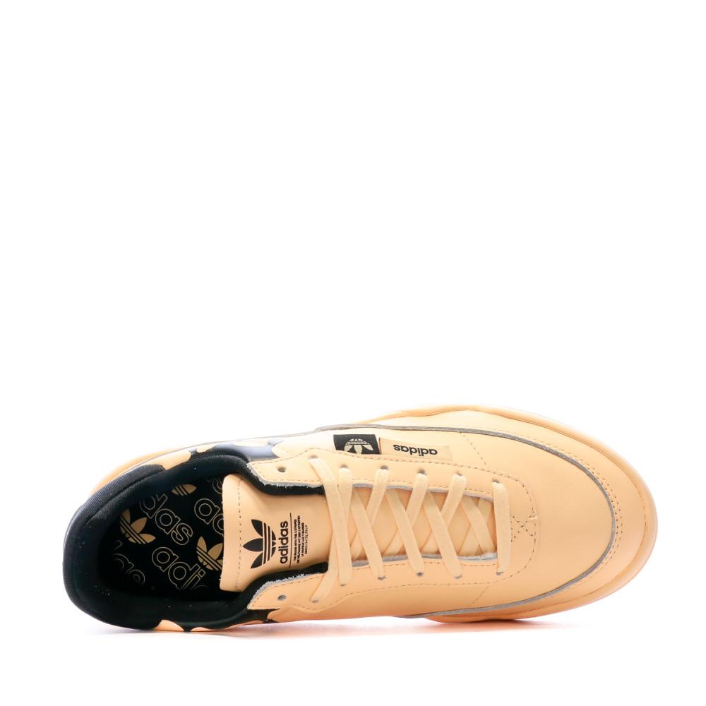 Baskets Orange Femme Adidas Her Court vue 4