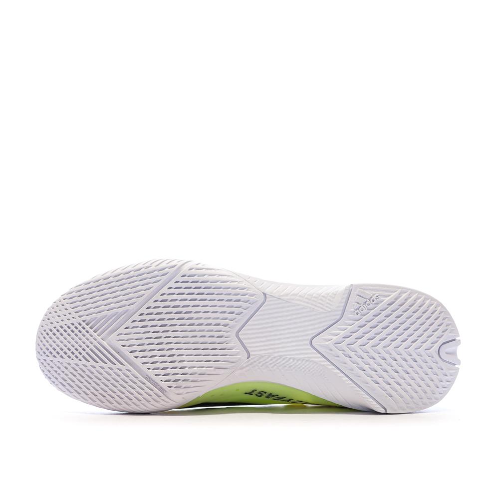 Chaussures de football Jaune Fluo Garçon Adidas X Crazyfast League vue 5