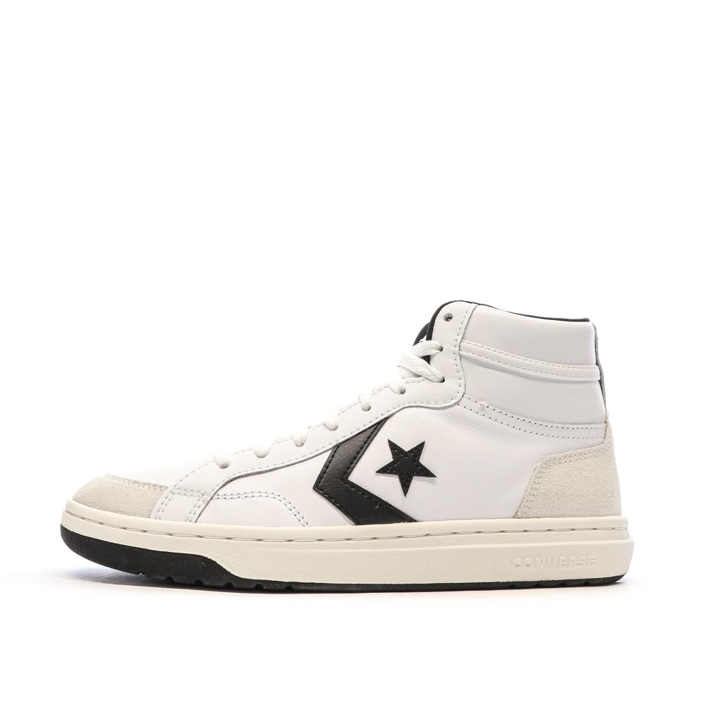 Baskets Blanche/Noire Homme Converse Pro Blaze Leather pas cher