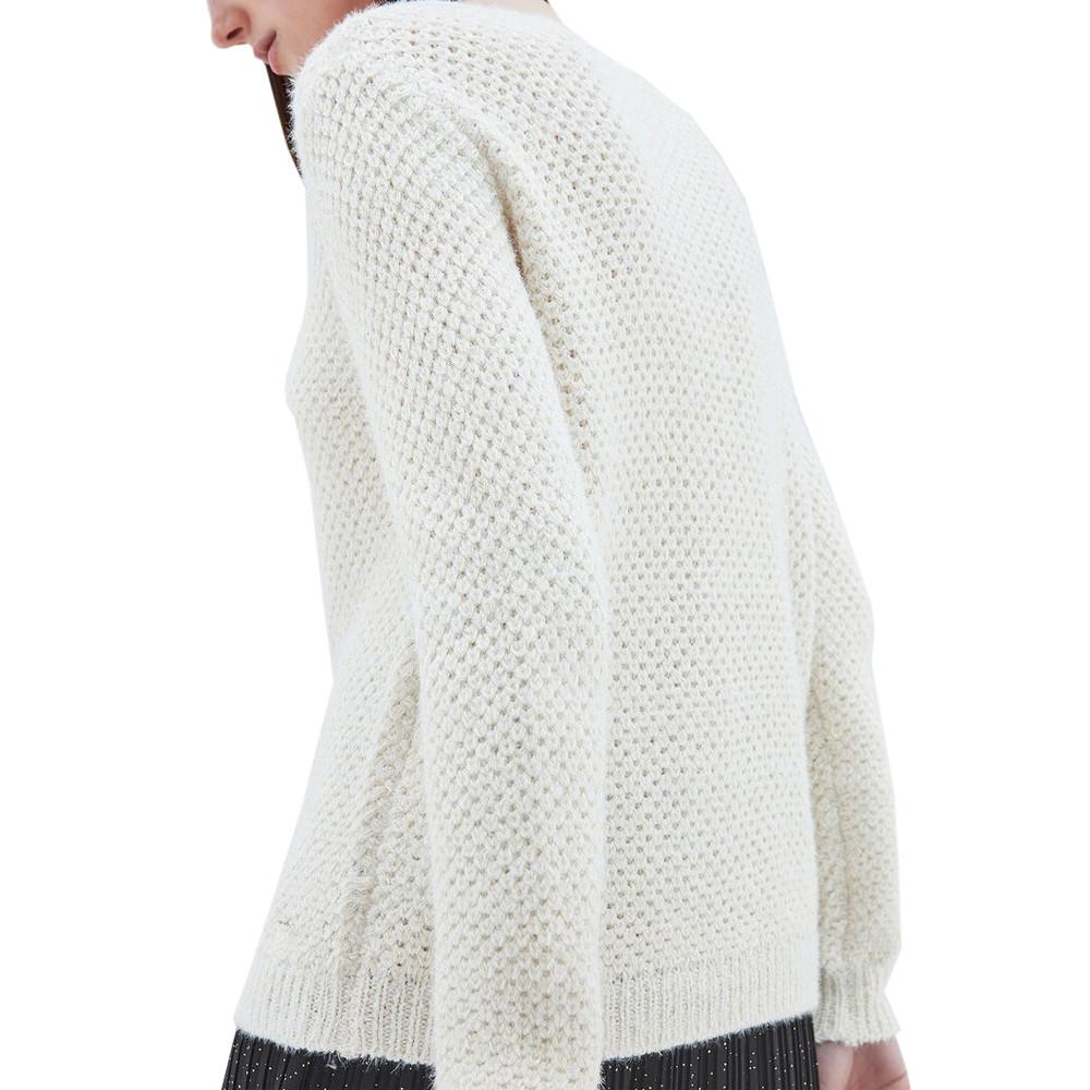 Pull Blanc Femme Teddy Smith Ebly vue 2