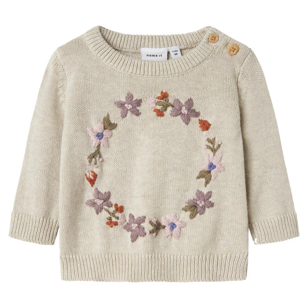 Pull Écru Fille Name it Fopair pas cher