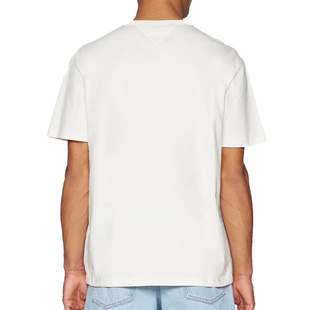 T-shirt Beige Homme Tommy Hilfiger Badge vue 2