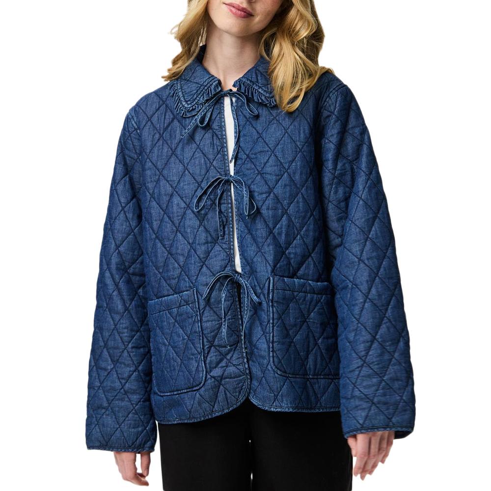 Veste Bleu Femme Pieces Caura pas cher