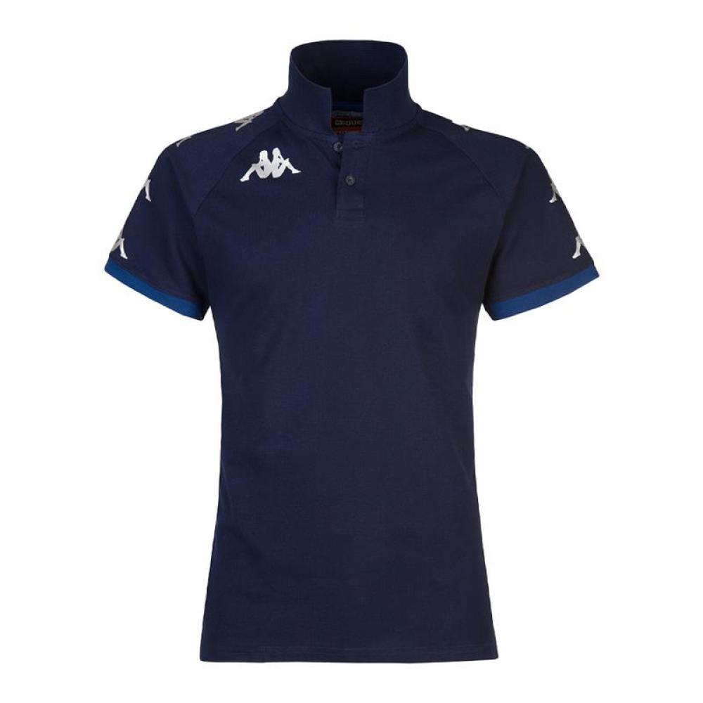 Polo Bleu Marine Homme Kappa Caldes pas cher