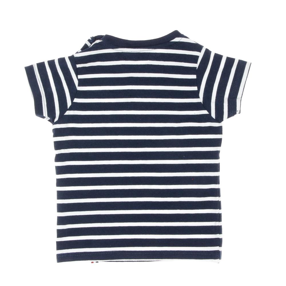 T-shirt Blanc/Marine Garçon Little Marcel LMEV0020 vue 4