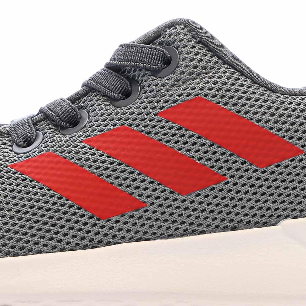 Baskets Gris/Rouge Garçon Adidas Lite Racer vue 7