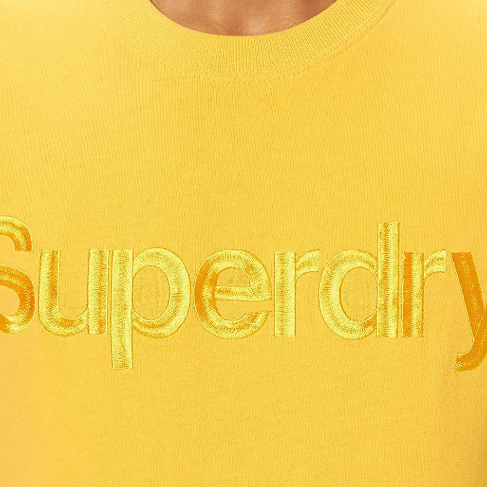 T-shirt Jaune Homme Superdry Source 220 vue 3