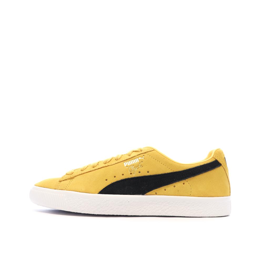 Baskets Jaunes Homme Puma Clyde Og pas cher