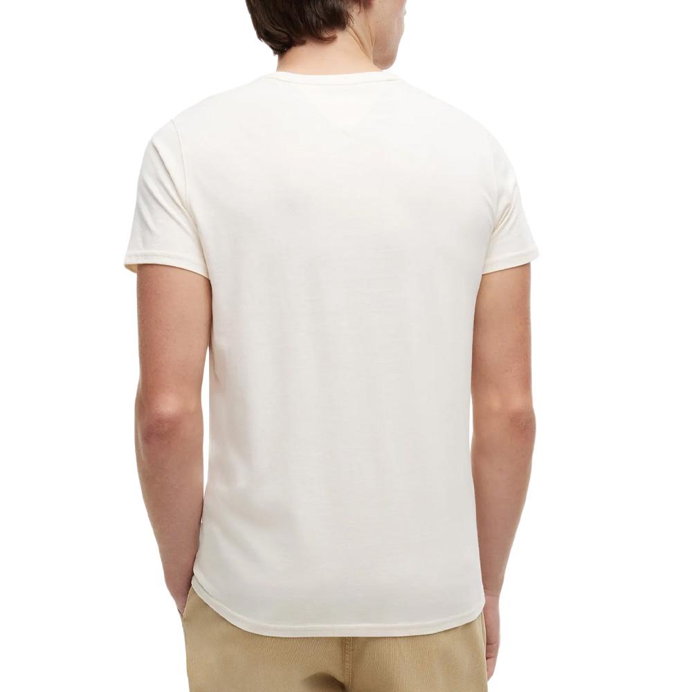 T-shirt Beige Clair Homme Tommy Hilfiger Tjm Xslim Jersey vue 2