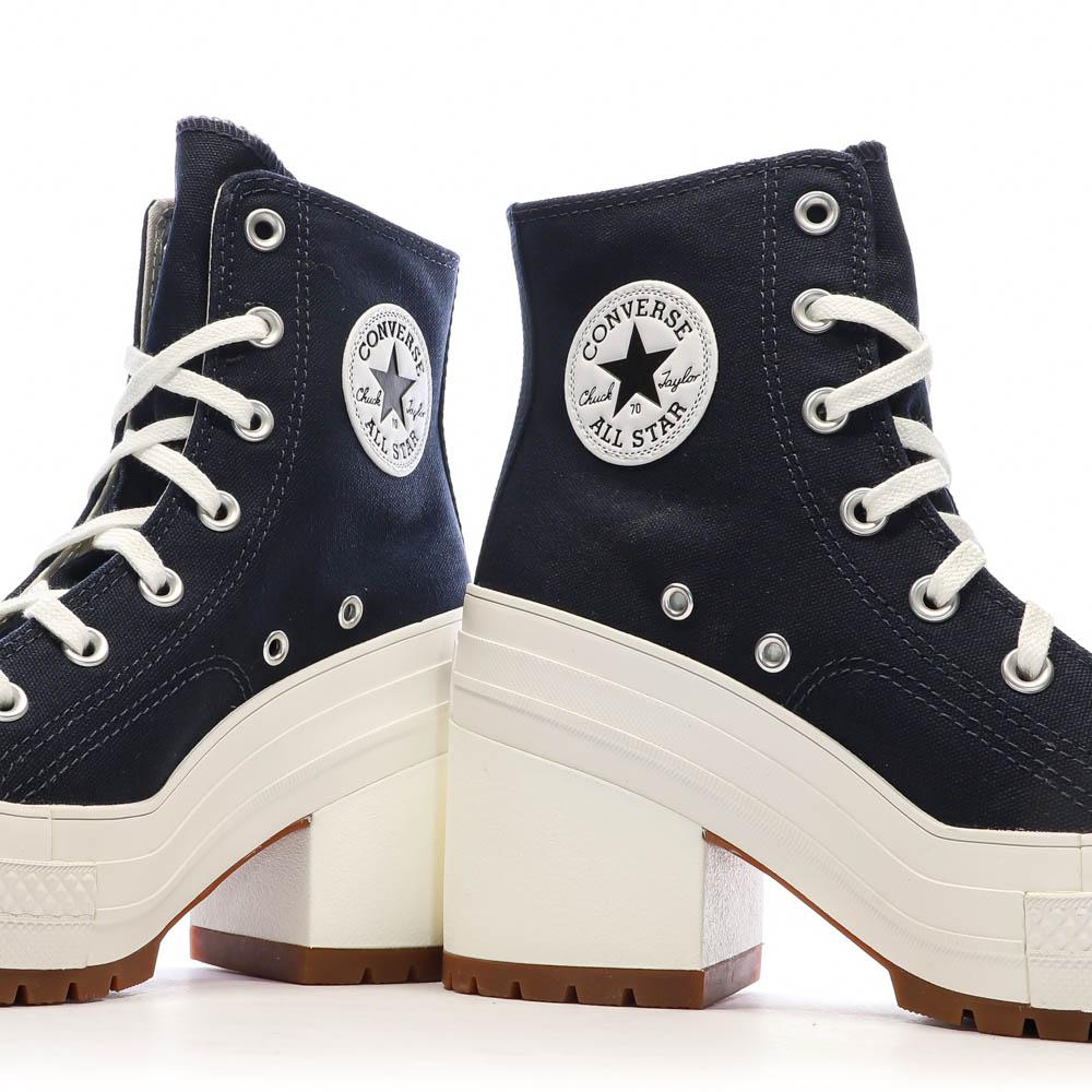 Baskets Noire Femme Converse De Luxe Heel vue 7