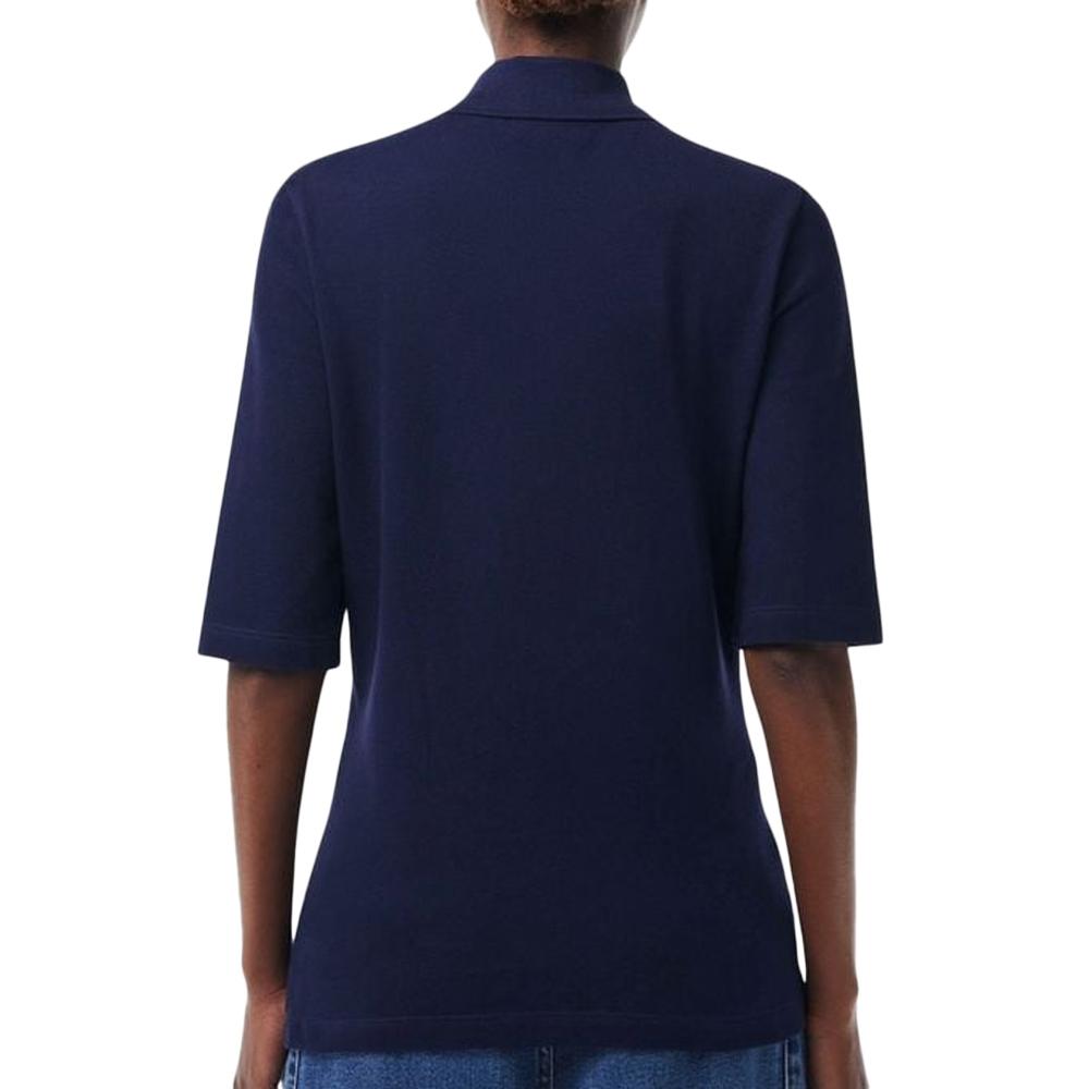 Polo Marine Femme Lacoste Polo Slim Fit vue 2