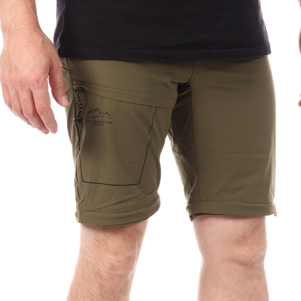 Pantalon en Toile Kaki Homme Best Mountain 402 vue 4