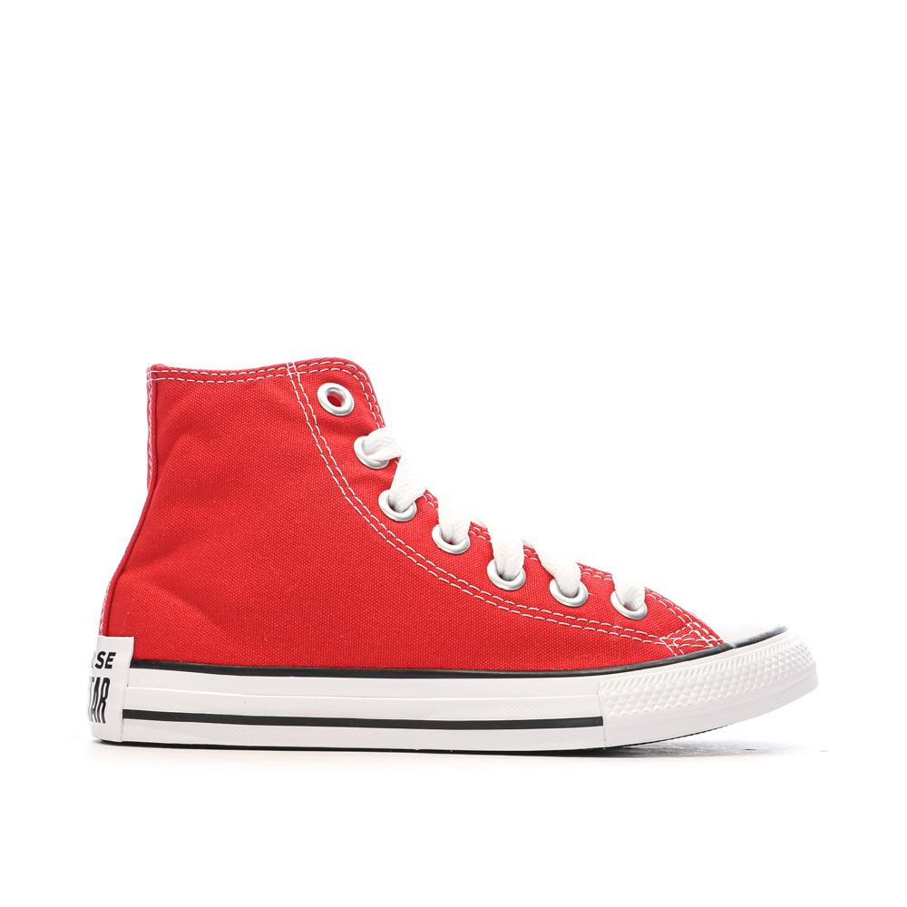 Baskets Rouges Garçon/Fille Converse Chuck Taylor All Star vue 2