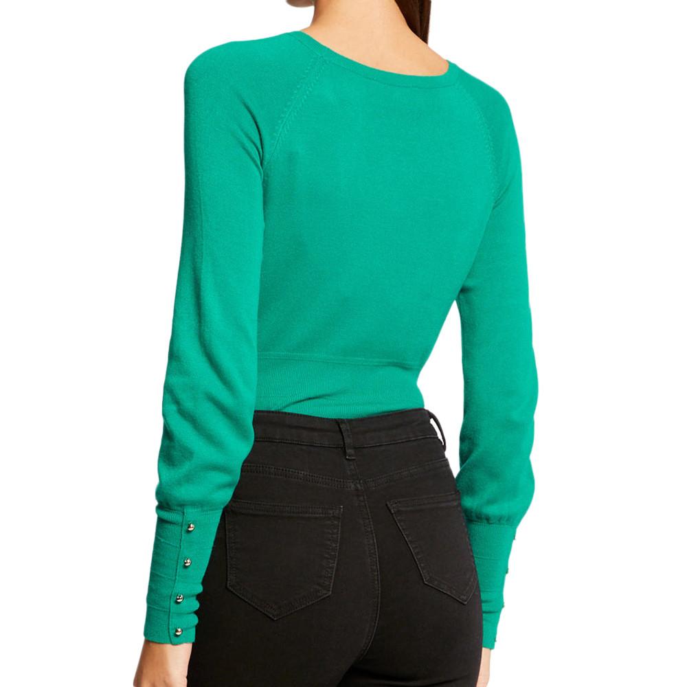 Pull Vert Femme Morgan Mateo vue 2