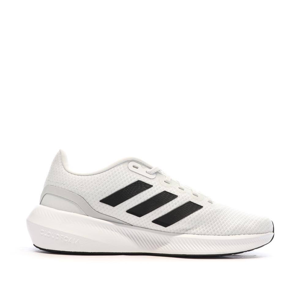 Chaussures de running Blanches/Noires Homme Adidas Runfalcon ID2292 vue 2
