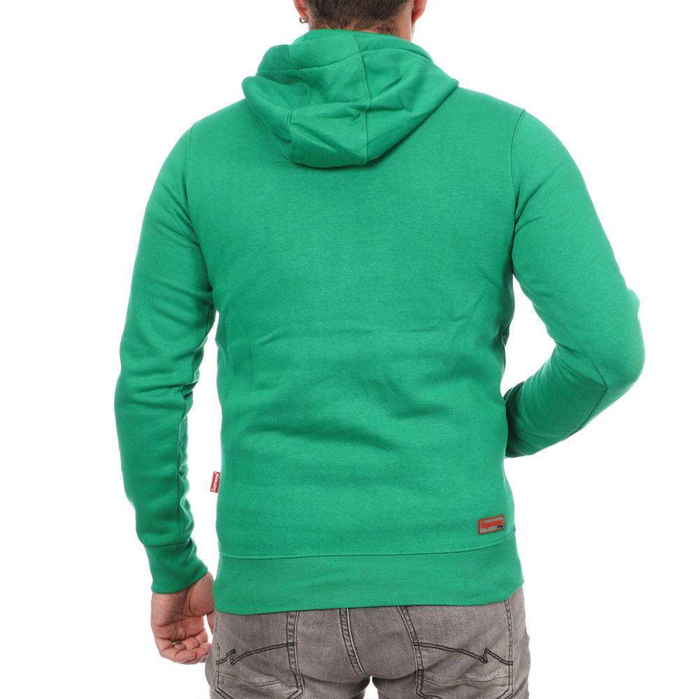 Sweat à Capuche Vert Homme Supreme Grip Lenny vue 2