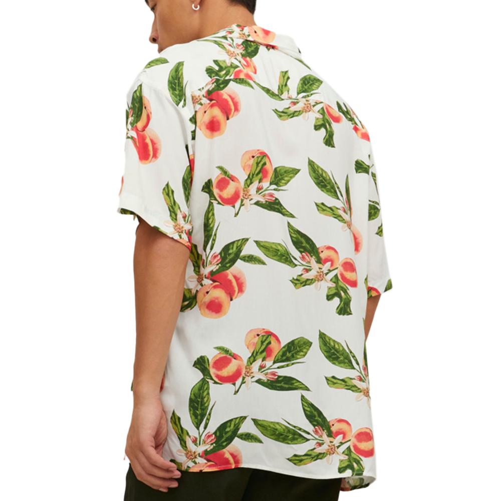 Chemisette Blanche Pêche Homme Jack & Jones Flores vue 2