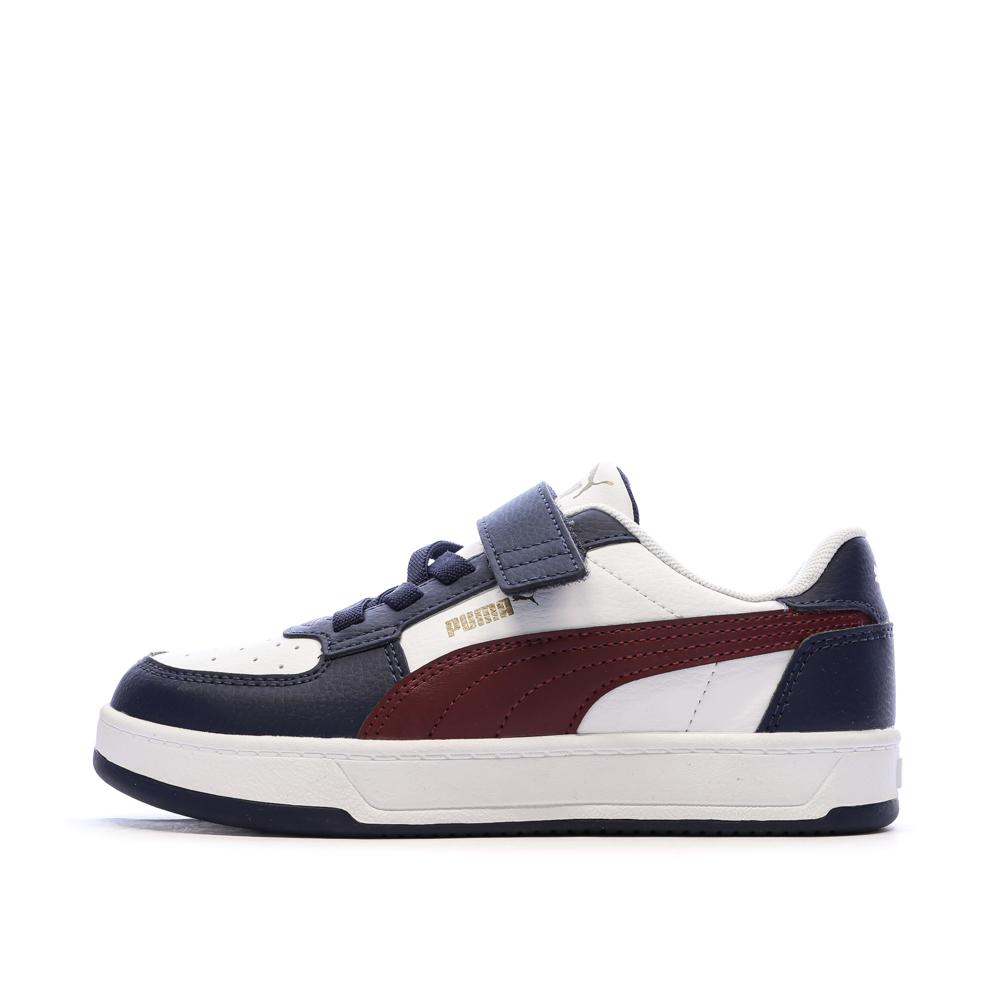 Zapatillas blancas y azul marino para niño de Puma Caven barato