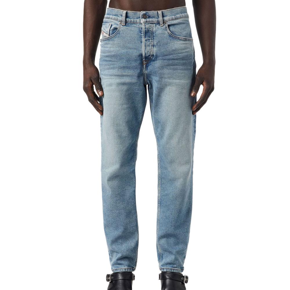 Jean Droit Bleu Délavé Homme Diesel 2005 Dfining pas cher